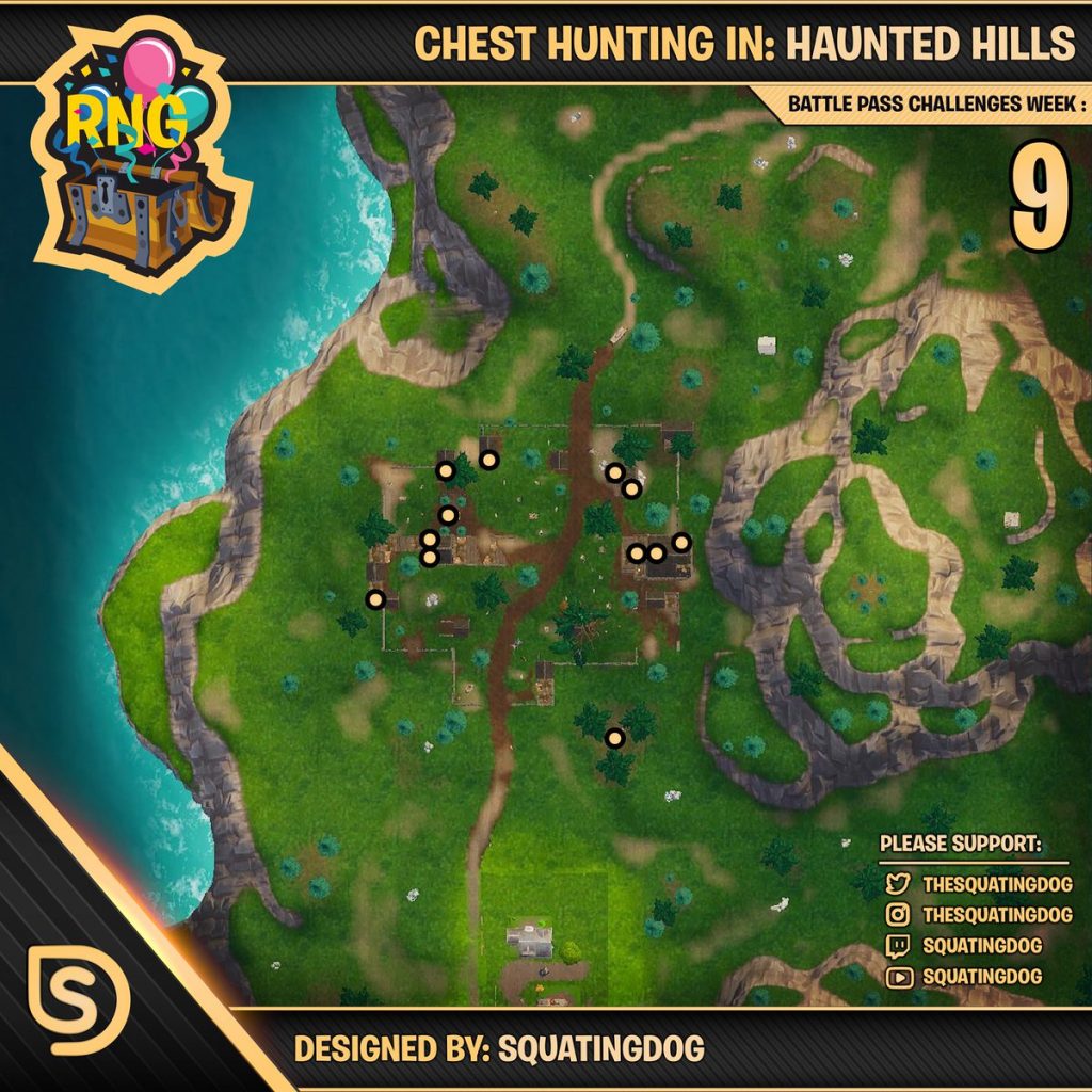 Fortnite Haunted Hills Chest Locations