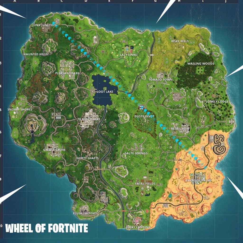 Fortnite Map – Season 5 | Wheel Of Fortnite - 1024 x 1024 jpeg 217kB