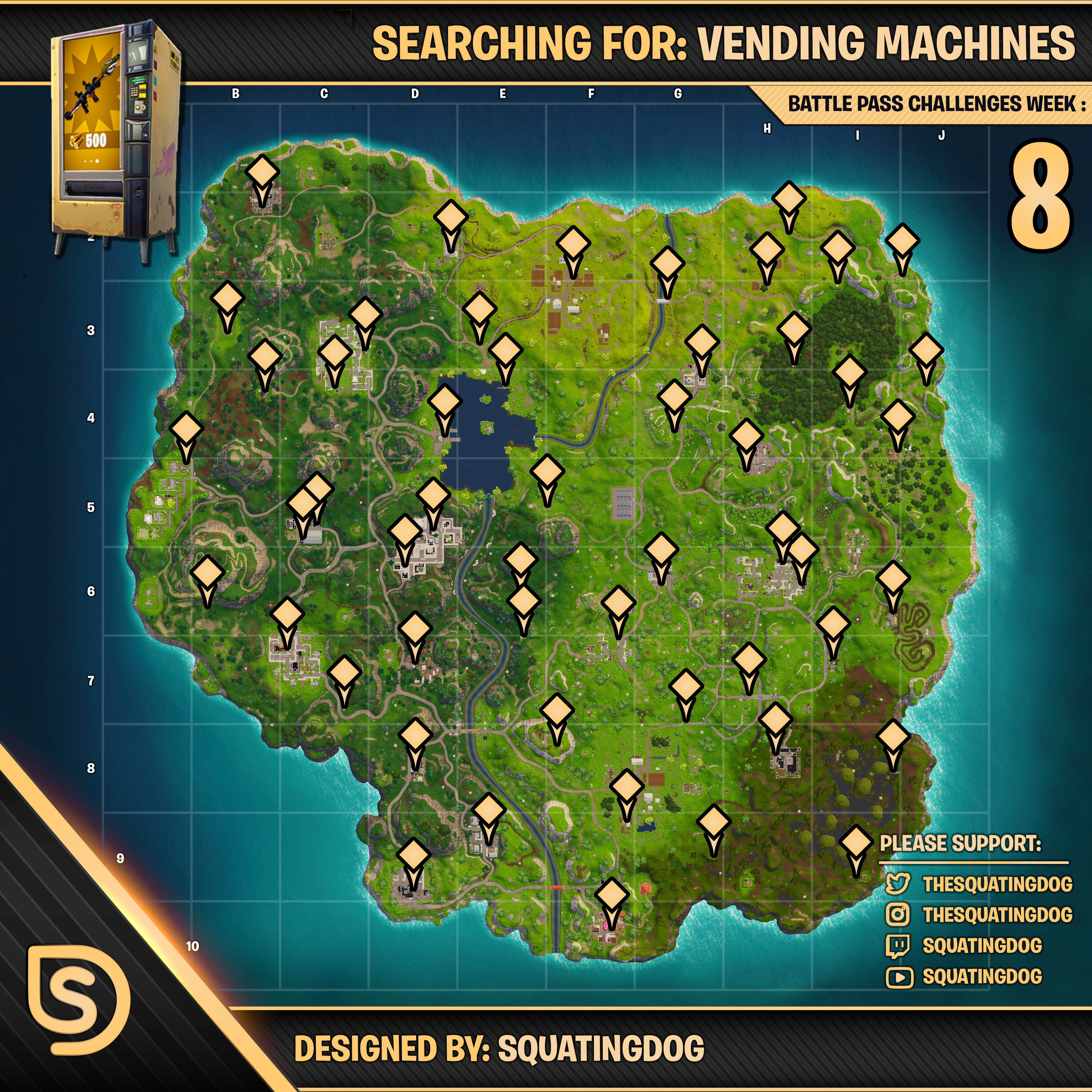 Fortnite Vending Machines All Locations